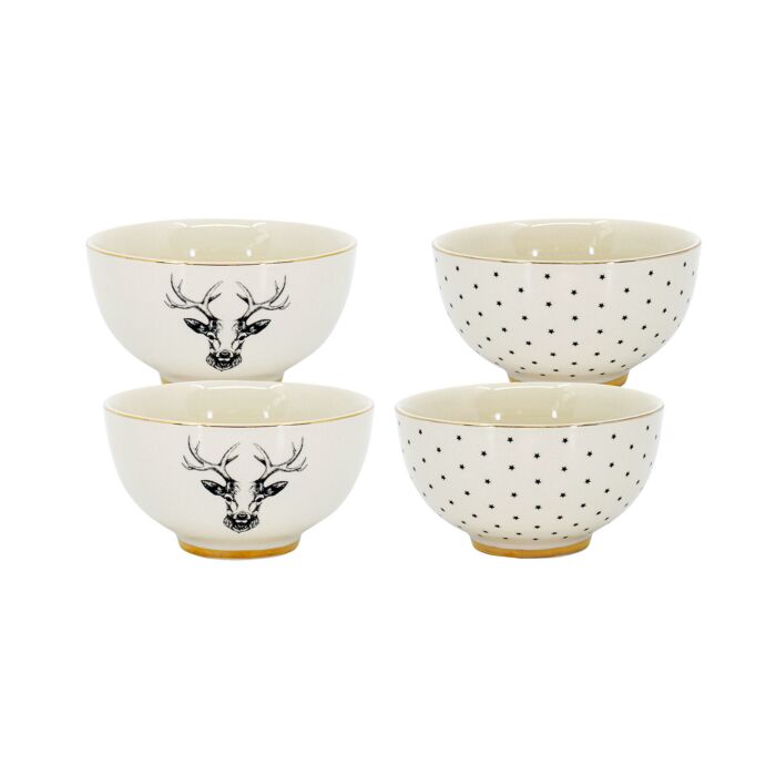 Lot de 4 bols Oh Deer main product photo