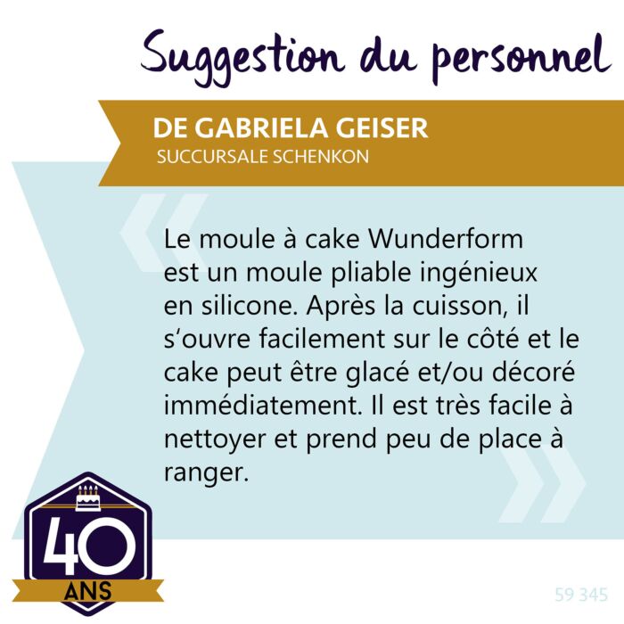Moule à cake Coox Wunderform