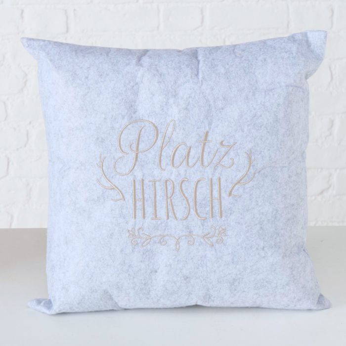 Coussin Platzhirsch brodé, 35x35 cm main product photo