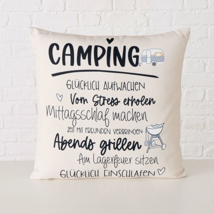 Coussin Camping glücklich aufwachen main product photo