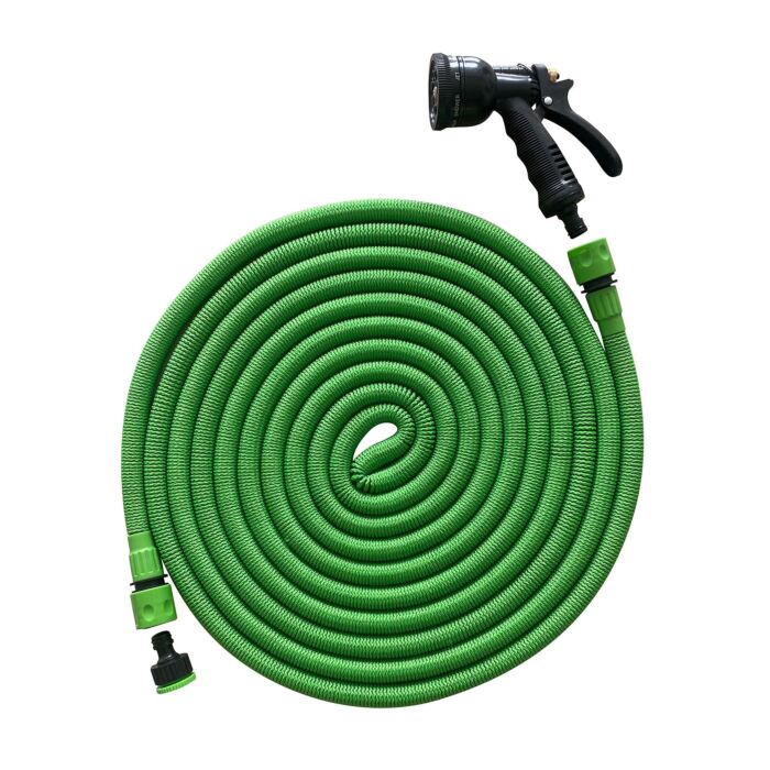 Tuyau d'arrosage extensible 15 m avec raccord et pistolet NORAUTO