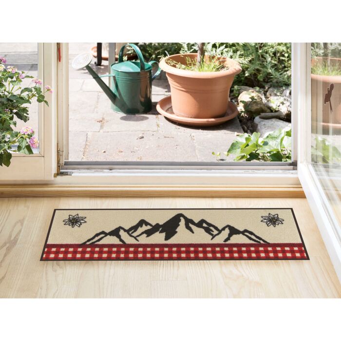 Fussmatte Bergland Edelweiss 30x100 cm