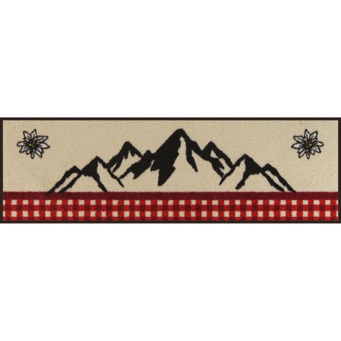 Fussmatte Bergland Edelweiss 30x100 cm