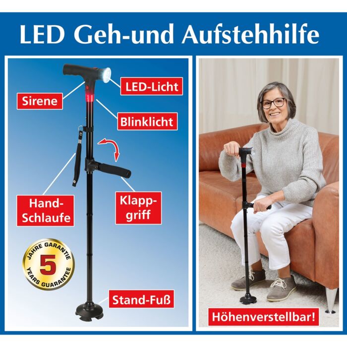Aide à la marche et à la verticalisation avec LED