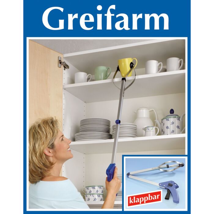 Greifzange mit Saugnäpfen, 80 cm