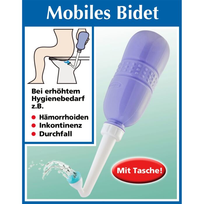 Bidet mobile avec buse de pulvérisation