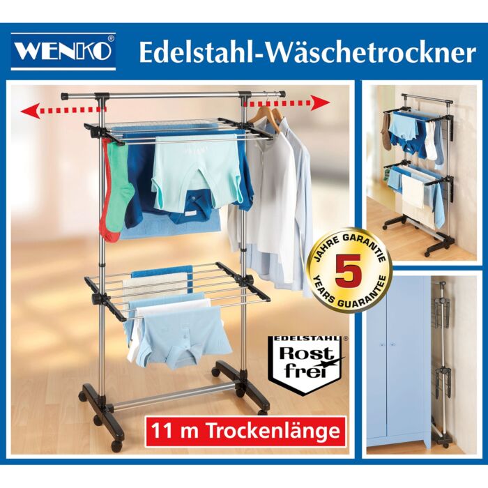 Séchoir à linge à 2 étages