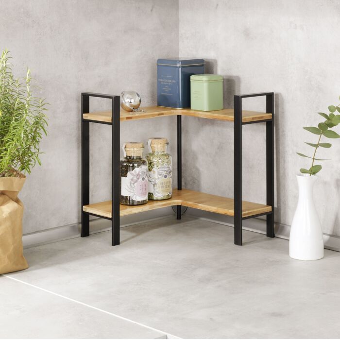 Etagère d'angle de style industriel