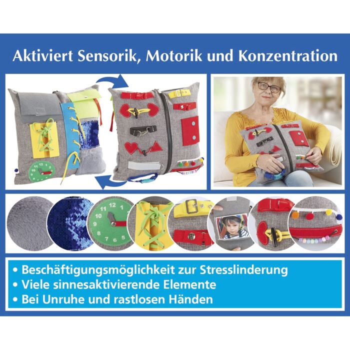 Aktivitäts- und Nestelkissen