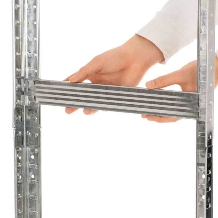 Rayonnage emboîtable pour charges lourdes