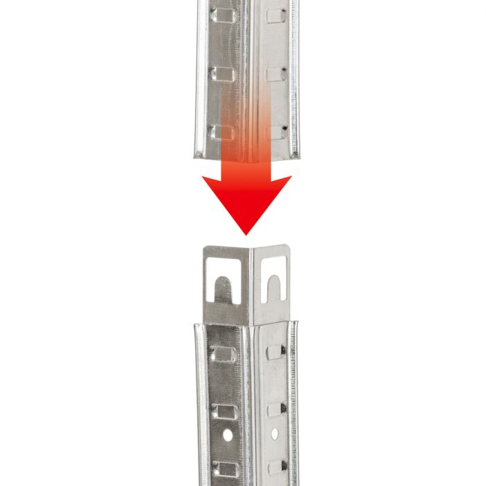 Rayonnage emboîtable pour charges lourdes