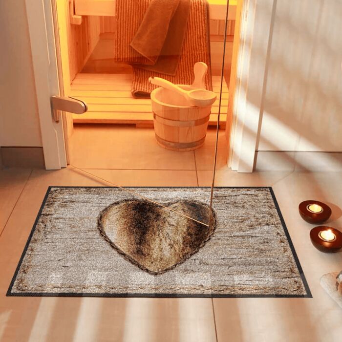 Türvorlage Chalet Heart 50x75 cm