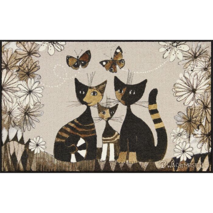 Rosina Wachtmeister Fussmatte Gatti con Fiori