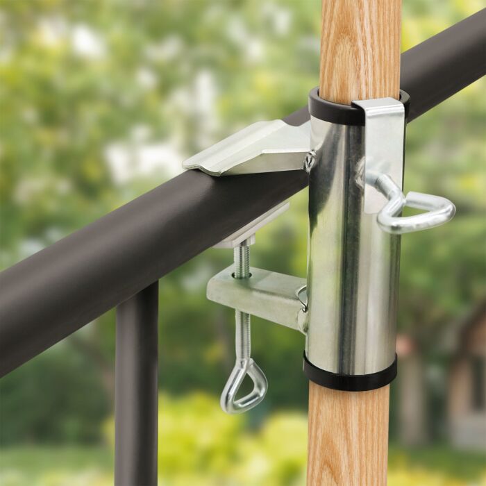 Support de parasol pour balustrade de balcon