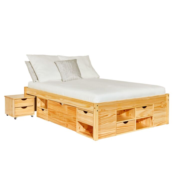 Funktionsbett TOM mit viel Stauraum