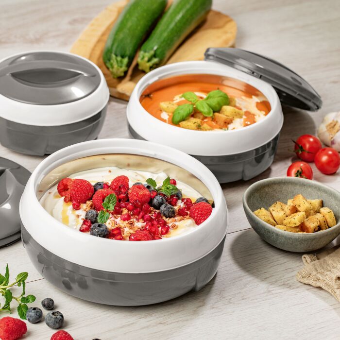 Lot de 3 bols isothermes Gourmetmaxx