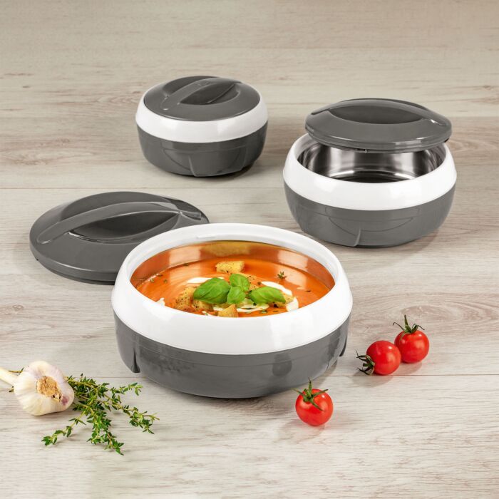 Lot de 3 bols isothermes Gourmetmaxx