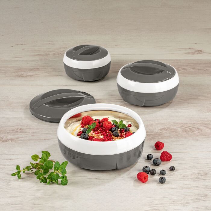 Lot de 3 bols isothermes Gourmetmaxx