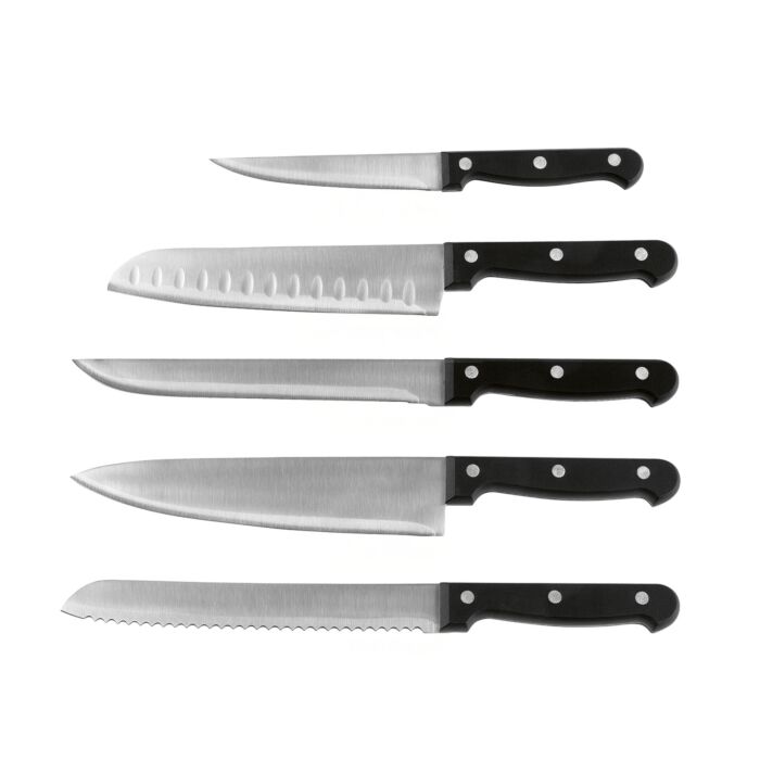 Bloc à couteau Gourmetmaxx, set de 6 pièces