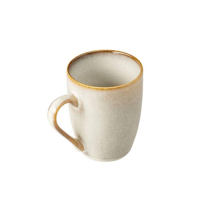 Keramik Tassen Campania, 6-er Set grau-beige