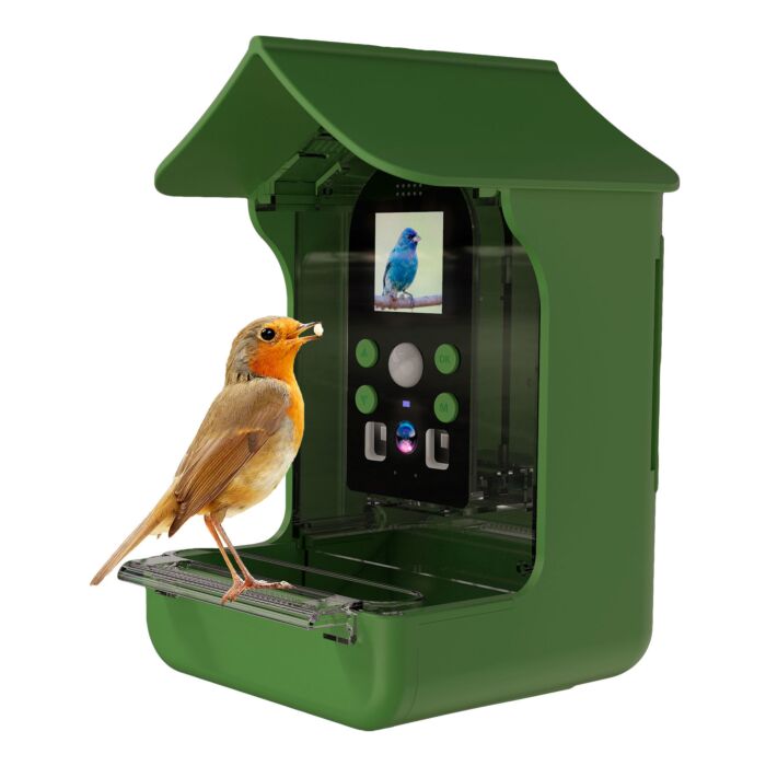 Mangeoire à oiseaux avec caméra intégrée