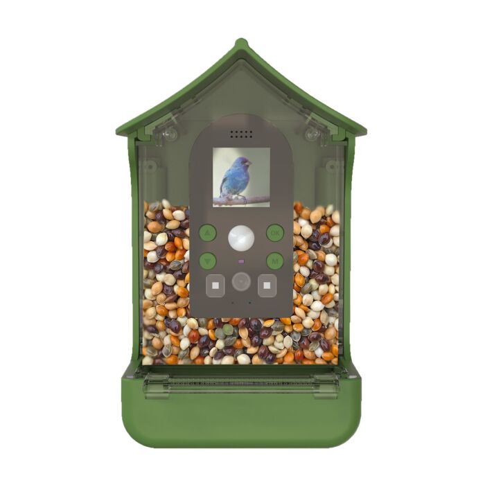 Mangeoire à oiseaux avec caméra intégrée