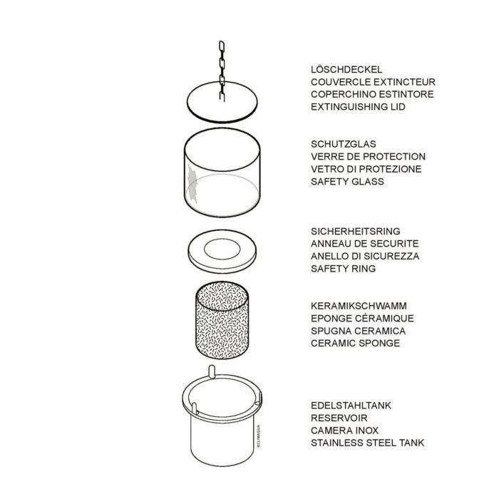 Climaqua Bioethanol-Dekofeuer Tian S