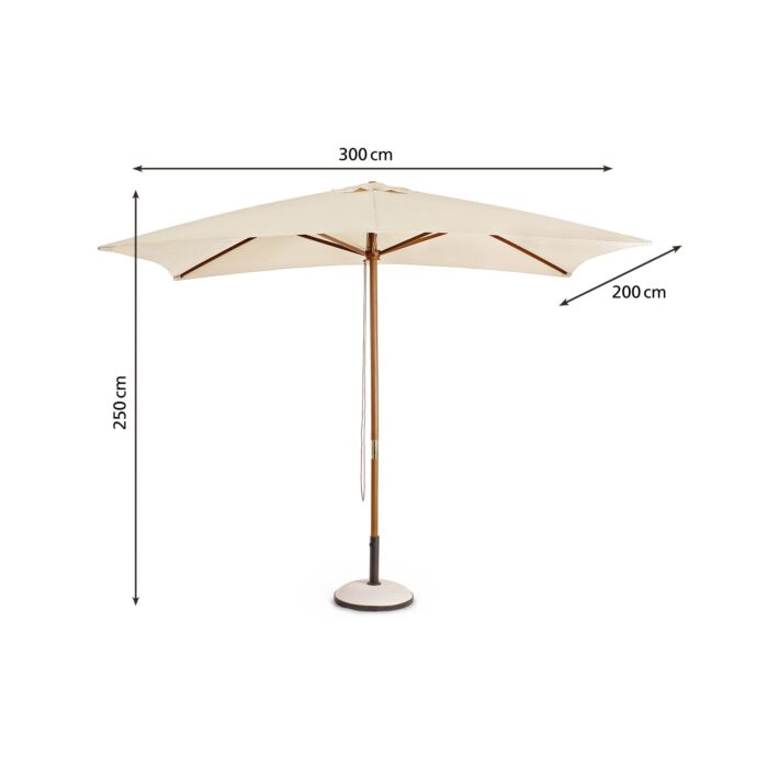 Parasol Syros carré