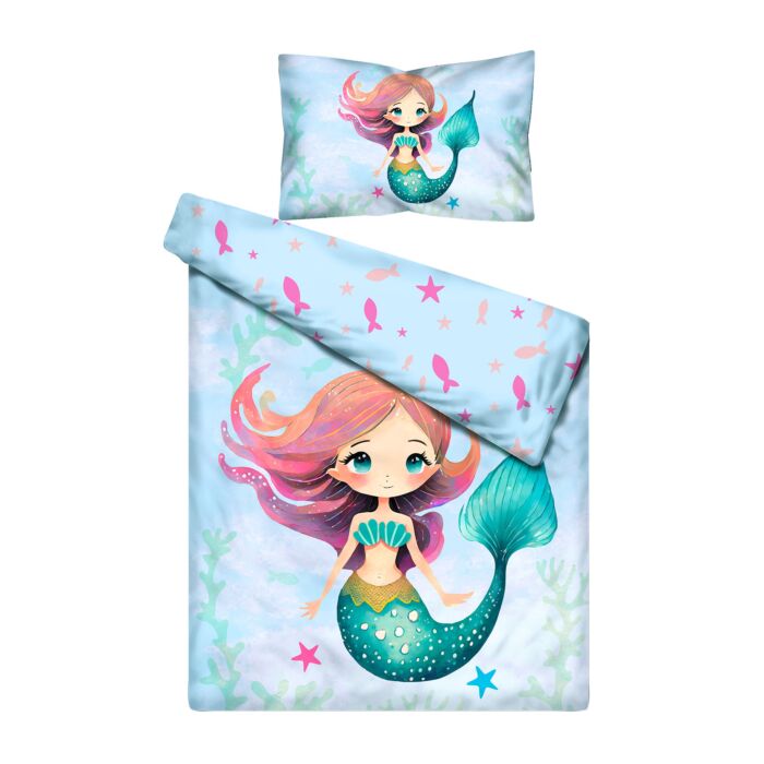 Bettwäsche kleine Meerjungfrau und Fische main product photo