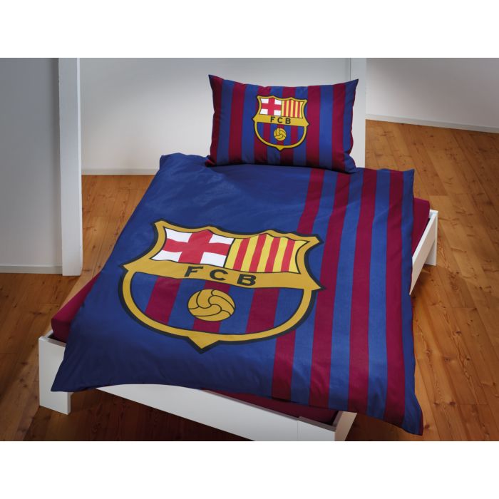 Image of FC Barcelona Bettwäsche, blau, 65x100 cm / 160x210 cm bei Lehner Versand Schweiz