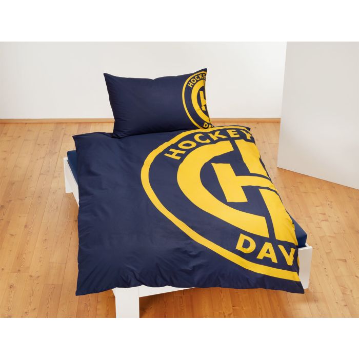 Image of HC Davos Bettwäsche, marine, 65x100 cm / 160x210 cm bei Lehner Versand Schweiz
