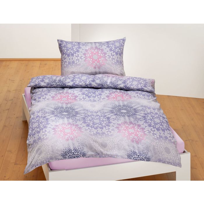 Image of Bettwäsche mit kaleidoskopähnlichem Muster, lila, 65x100 cm / 160x210 cm bei Lehner Versand Schweiz