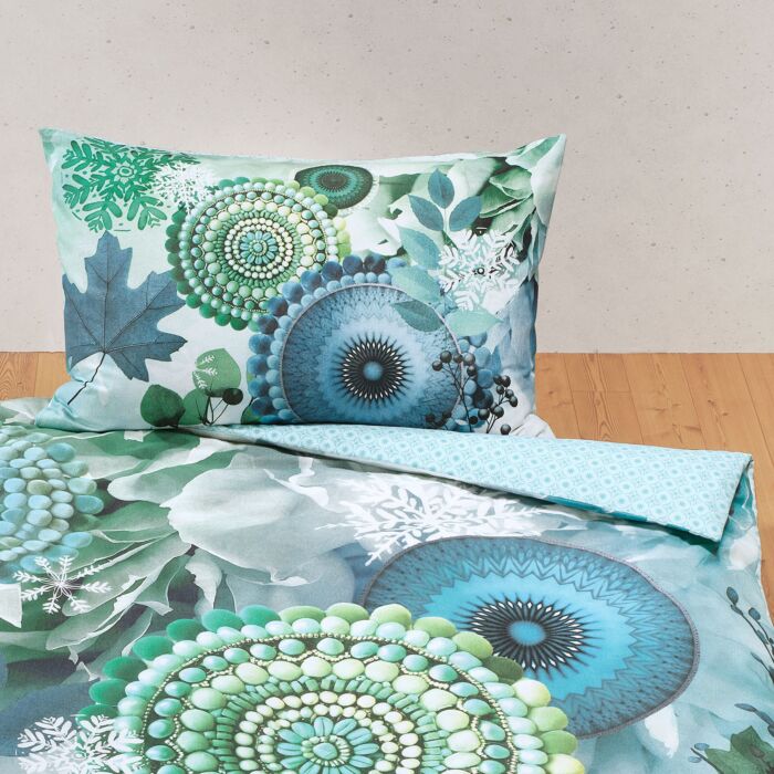 Bettwäsche mit Wintermandalas