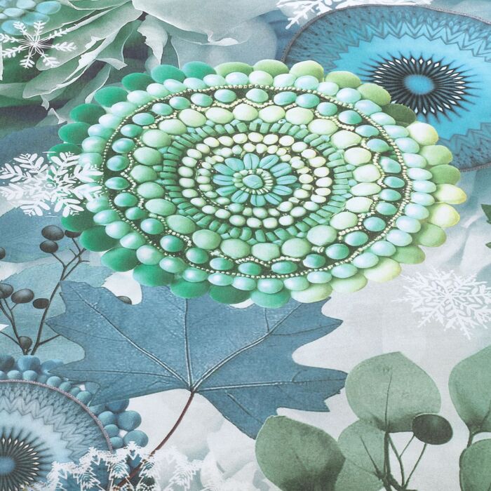 Bettwäsche mit Wintermandalas