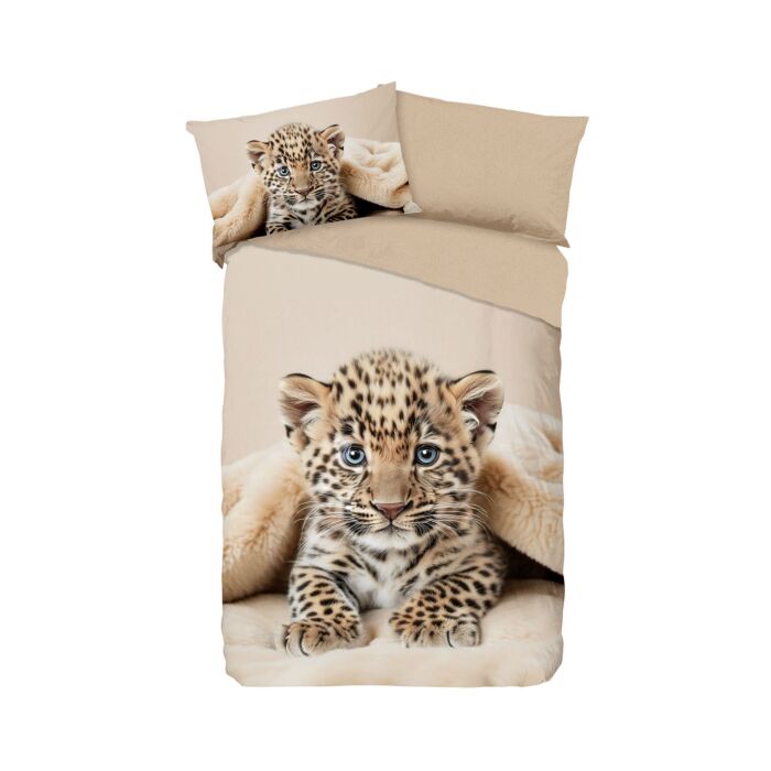 Bettwäsche mit Leopardbaby main product photo
