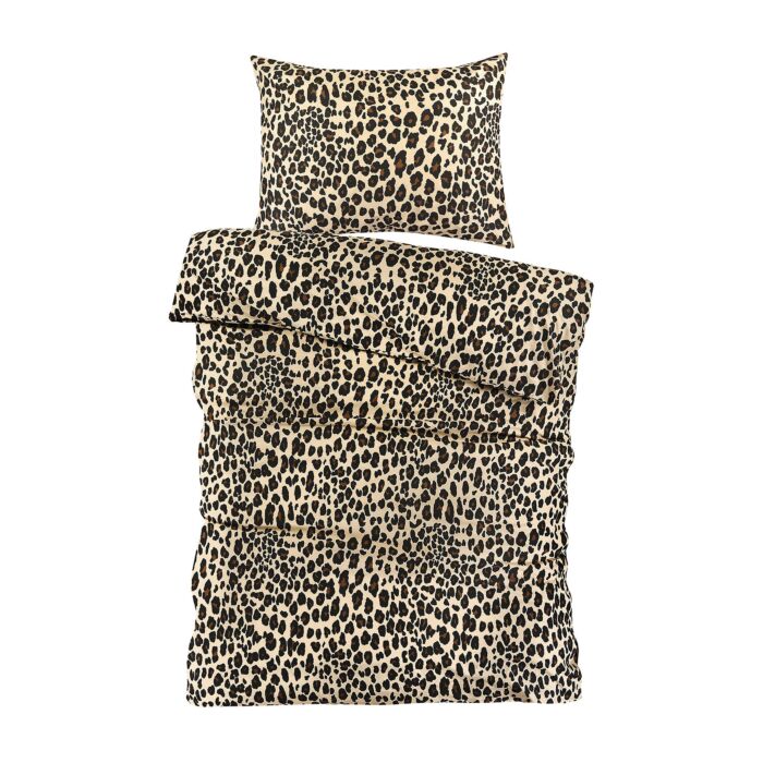 Linge de lit avec motif léopard main product photo
