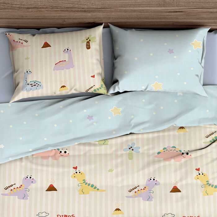 Linge de lit dinosaure pour explorateurs