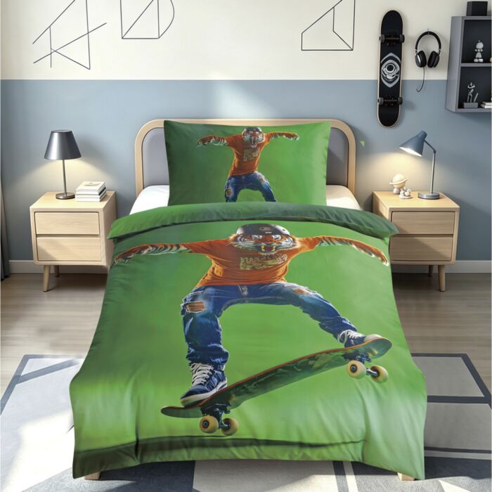 Bettwäsche mit Skatermotiv