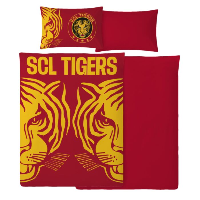 Bettwäsche mit markantem SCL Tigers-Motiv