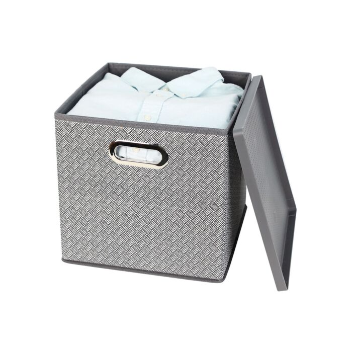 Boîte de rangement pliable avec couvercle