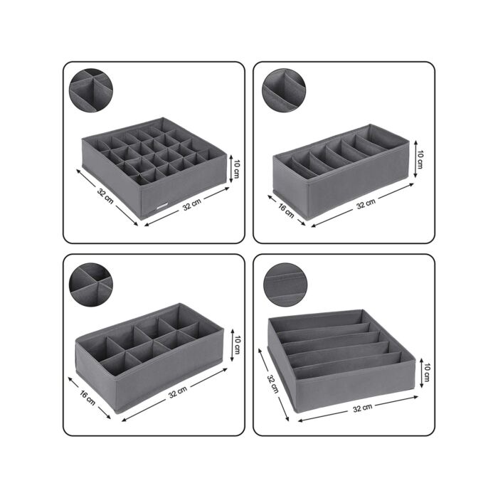 Schubladenorganzier-Boxen 8er-Set