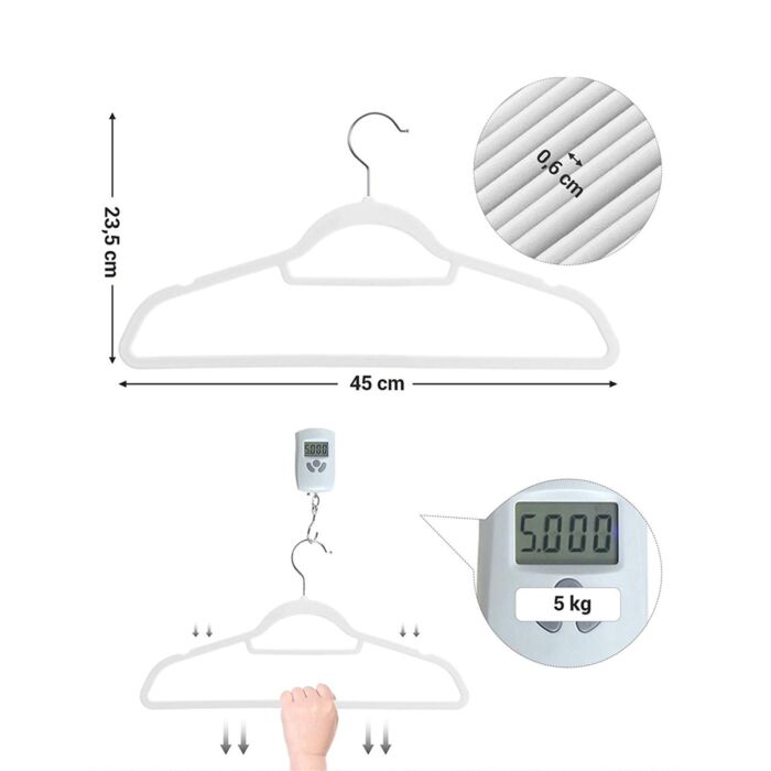 cintres en plastique 50 pièces