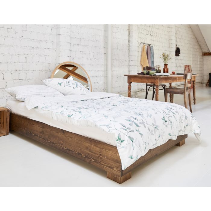 Linge de lit Journey Living Lutry snow pinegreen main product photo