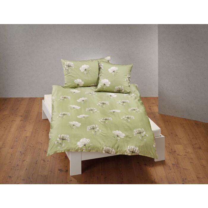 Bettwäsche mit stilvollem Blumenmuster – Kissenbezug – 65x100 cm