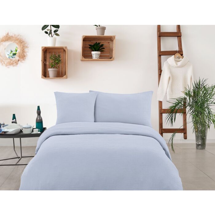 Bettwäsche Musselin Uni – Fourre de duvet – 200x210 cm