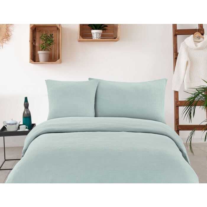Bettwäsche Musselin Uni – Fourre de duvet – 160x210 cm