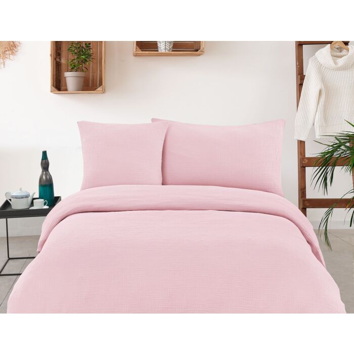 Bettwäsche Musselin Uni – Fourre de duvet – 200x210 cm