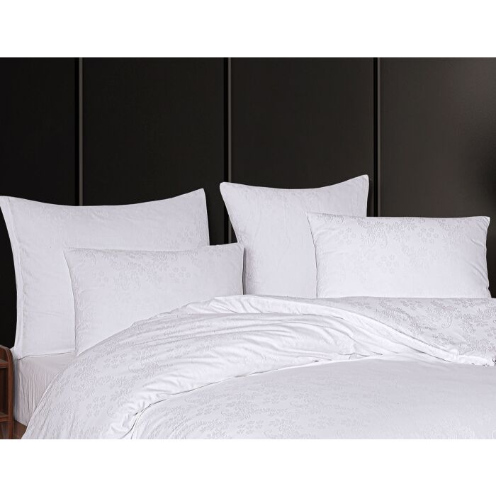 Drap-housse assorti: blanc