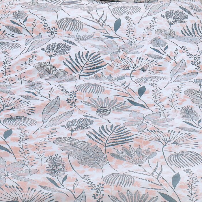 Linge de lit avec motif floral délicat