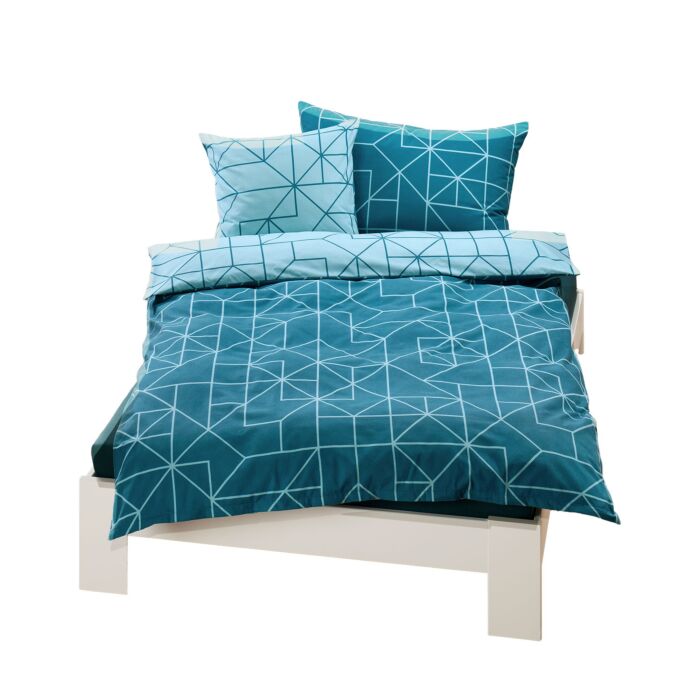 Flanell-Bettwäsche mit geometrischem Dessin – Kissenbezug – 65x100 cm